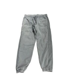 Tna Aritzia Cozy Fleece Boyfriend Sweatpant GD Black Faded Grey Large L